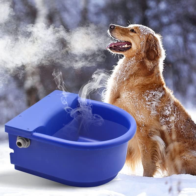 MODUODUO Automatic Heated Dog Bowl 1.3gal 100W Outdoor Thermal Water Dispenser Built-in Thermostat for Pet Livestock Cattle Sheep and Horse in Winter - Image 3